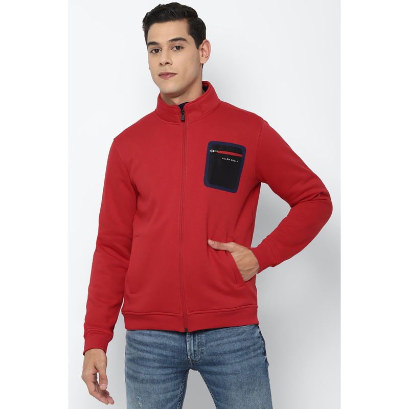 Allen Solly Red Sweatshirt (M)