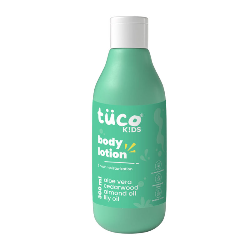 TuCo Kids Body Lotion with Aloe & Almond, 8-hr Moisture, Non-Greasy, For Deep Moisturization