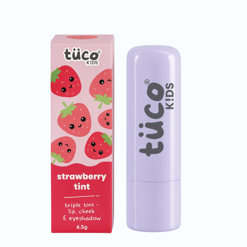 TuCo Kids Lip Balm With Tint For Lips, Cheeks & Eyeshadow - Natural Strawberry