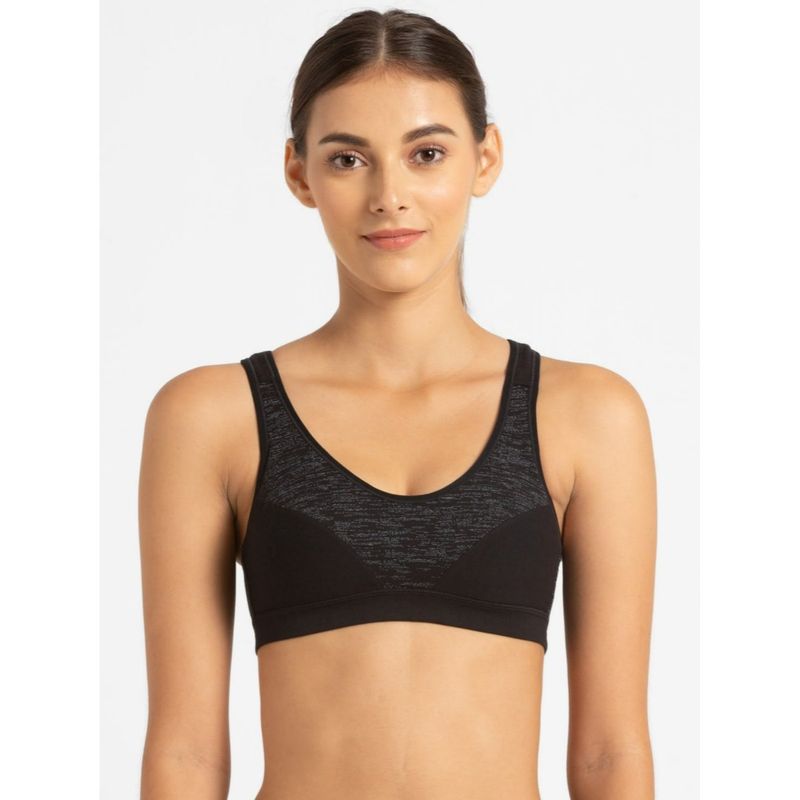 Jockey 1385 Women Wirefree Padded Full Coverage Racer Back Active Bra