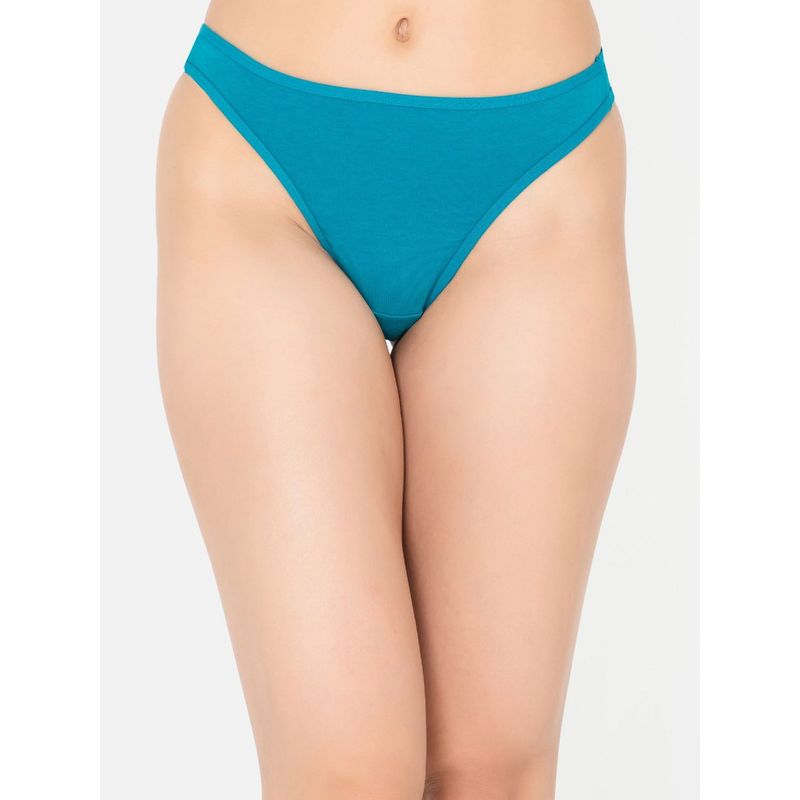 Clovia Cotton Spandex Low waist Outer elastic Thong Panty Buy Clovia