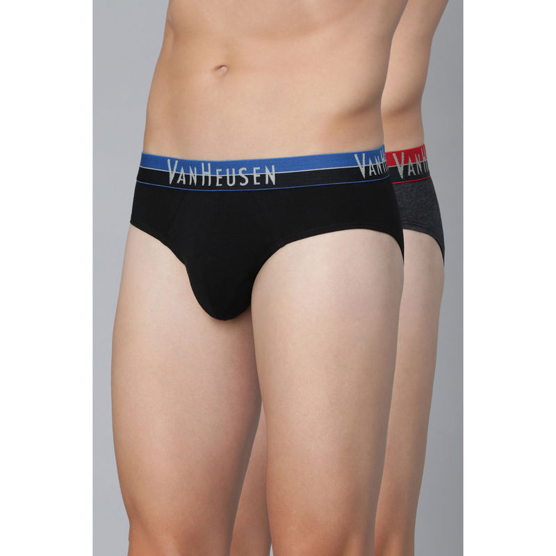 Van Heusen Men Pack of 2 Antibacterial & Colour Fresh Briefs - Multicolour