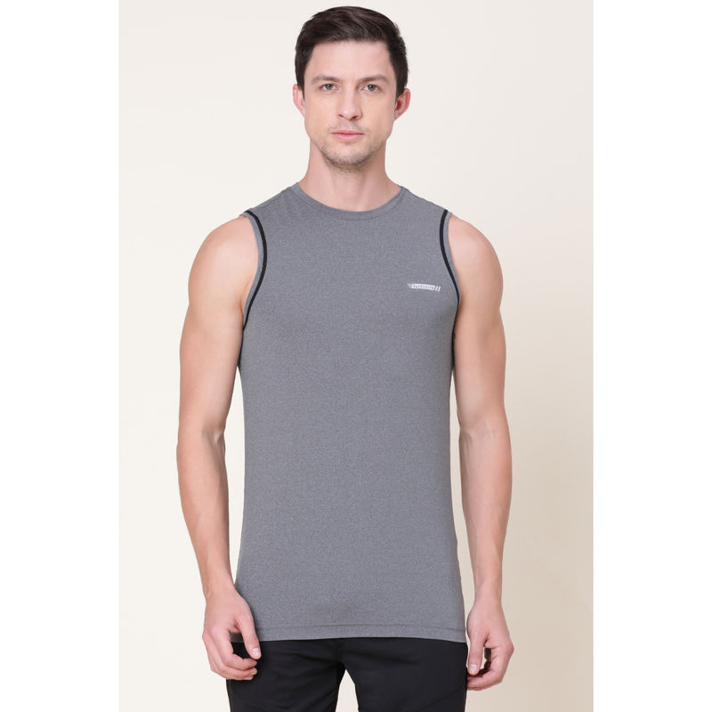 Van Heusen Men Swift Dry & Odour Shield Vest - Grey