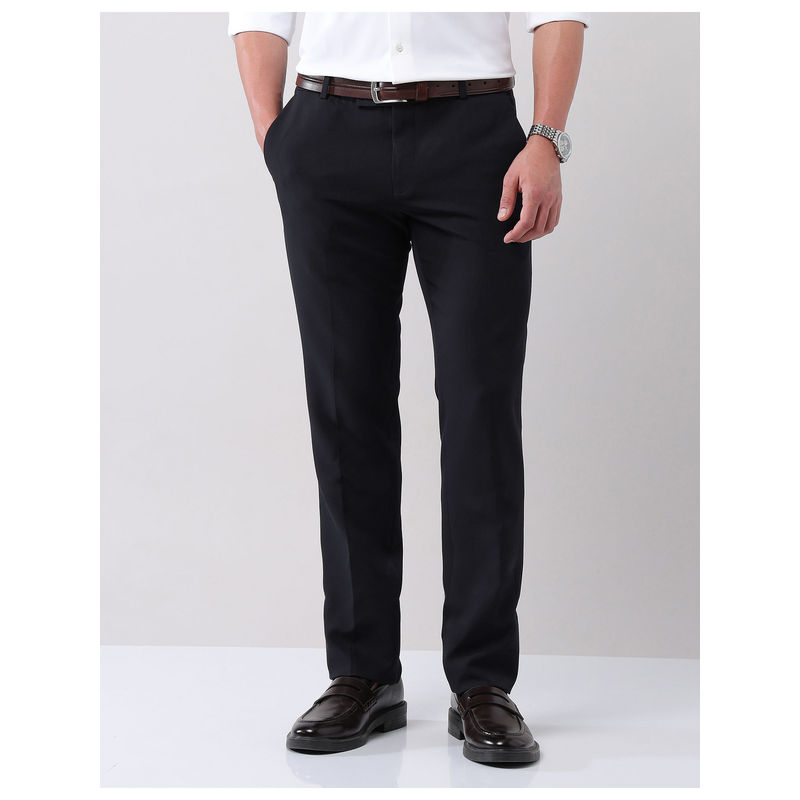 AD By Arvind Regular Fit Solid Formal Trousers (30)
