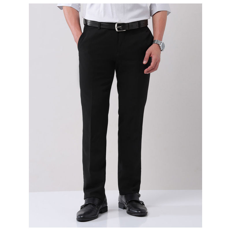 AD By Arvind Regular Fit Solid Formal Trousers (38)
