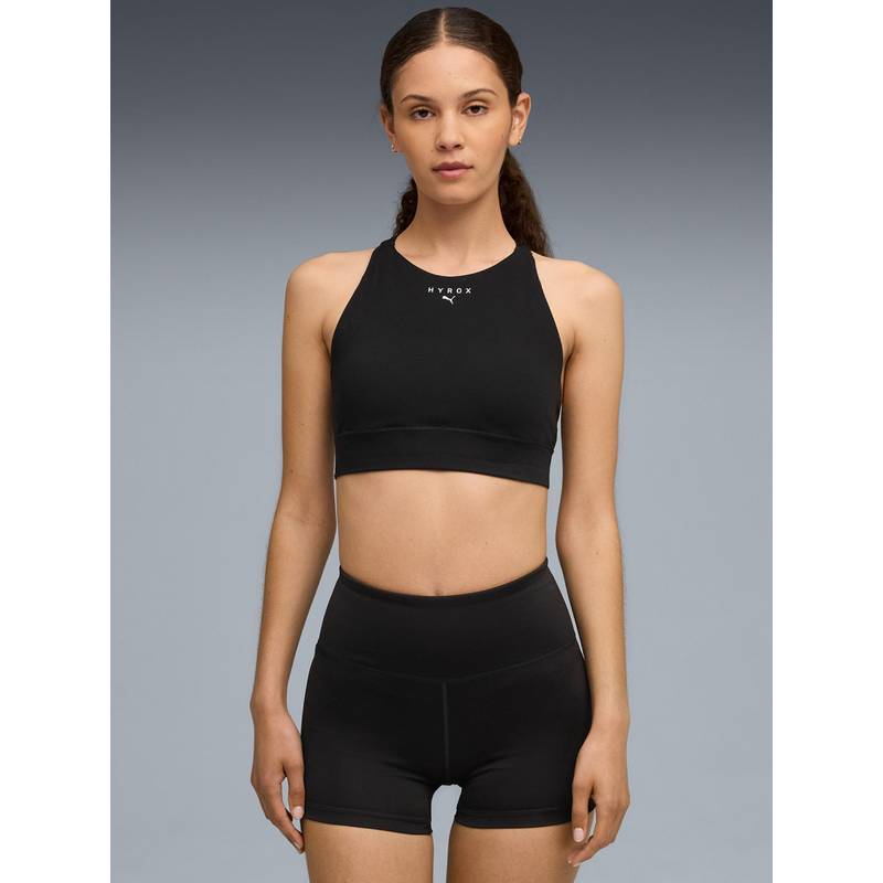 Puma x HYROX SHAPELUXE Womens High Neck Training Bra - Black (M)