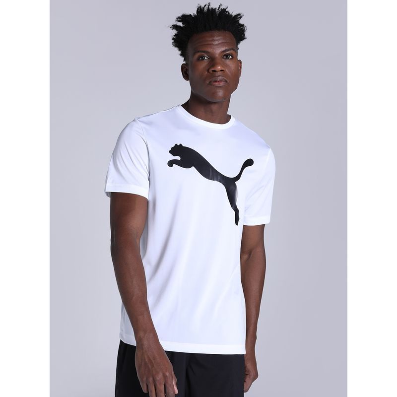 Puma Active Big Logo Mens White T-Shirt (S)