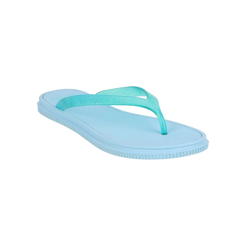 Carlton London Solid Sky Blue Flipflops (EURO 37)