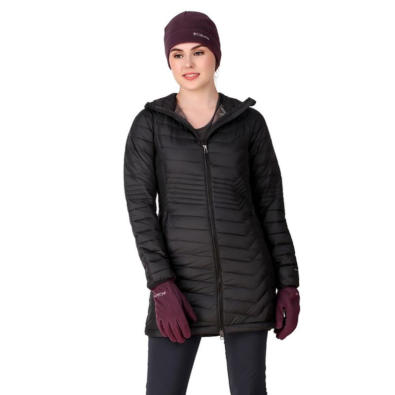 Columbia Womens Black Omni-Heat Reflective Powder Lite Mid Jacket (XS)