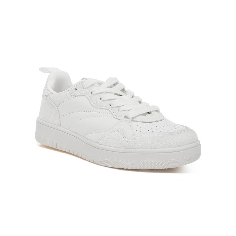 London Rag Faux Leather Casual White Sneakers (EURO 39)
