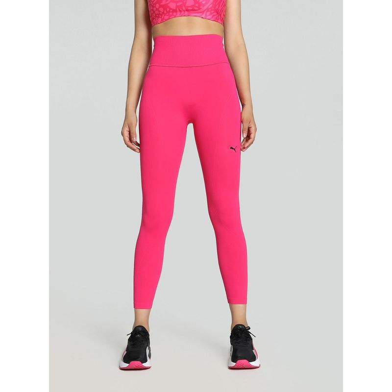 Puma Shape Luxe Seamless Womens Pink Tights (XS)