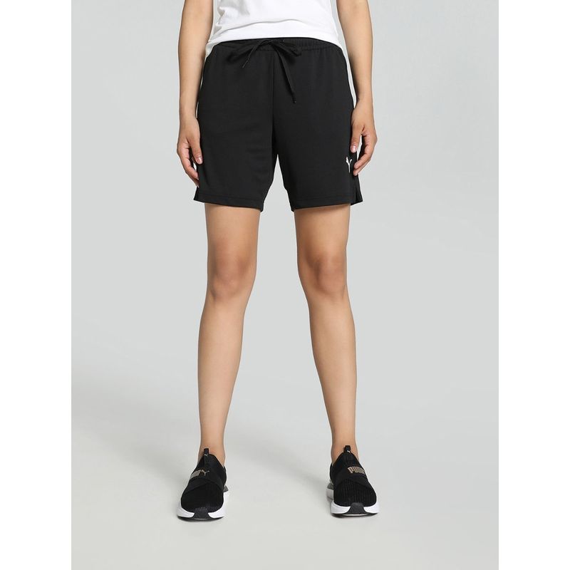 Puma Rtg Interlock Womens Black Shorts (S)