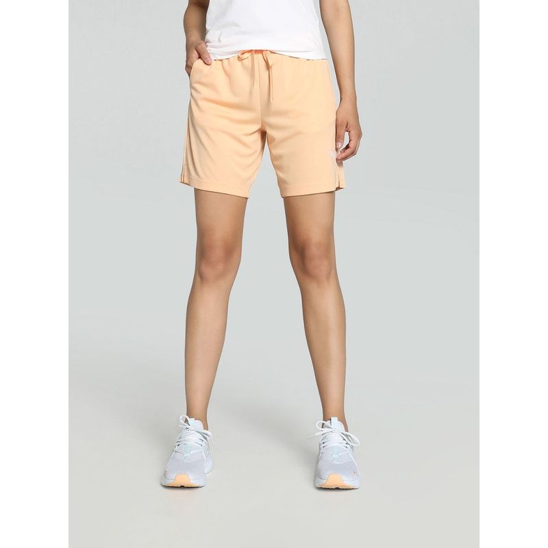Puma Rtg Interlock Womens Orange Shorts (M)