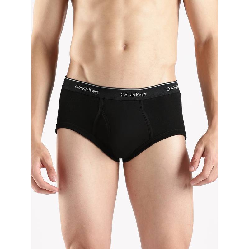 Calvin Klein Black Solid Low Rise Brief (M)