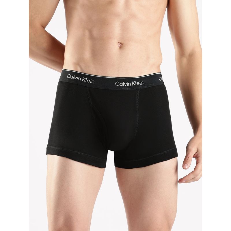 Calvin Klein Black Solid Low Rise Trunk (M)