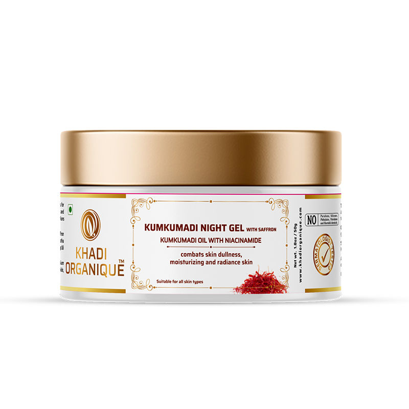Buy Khadi Organique Kumkumadi Night Gel For Glowing Skin Reduces Dark