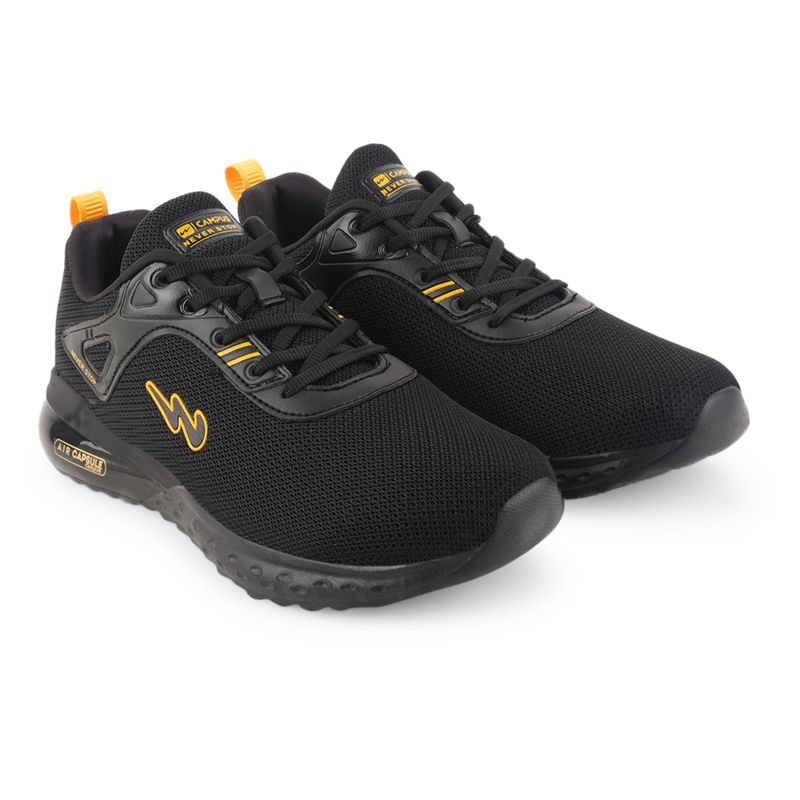 Campus Gamma Black Men Running Shoes (UK 6)