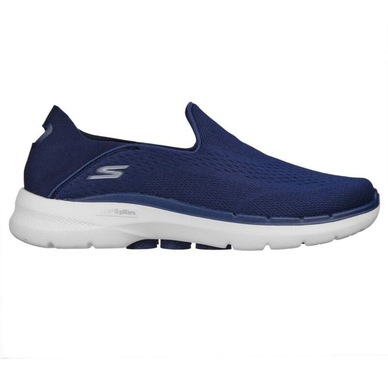 SKECHERS GO WALK 6 - TRAVERSE Navy Walking Slip On (UK 8)