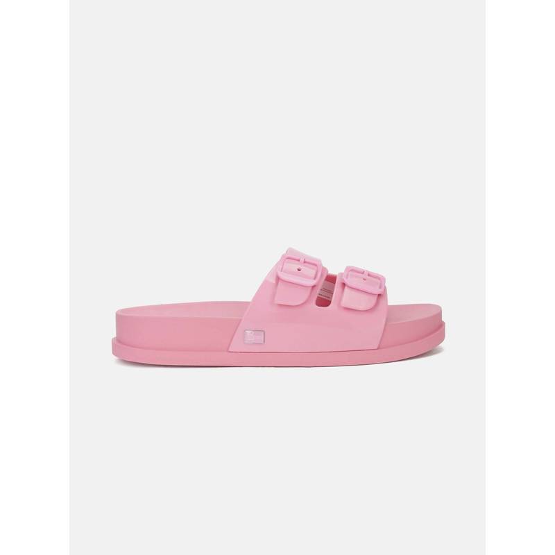 Tommy Hilfiger Women Pink Polyester Sliders (EURO 36)