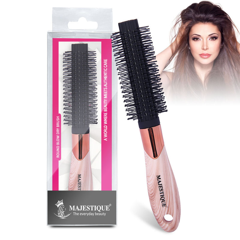 Buy Majestique Blow Dryer Brush Large Ceramic Ion Brush Drying Straightening Curling 1.2 Inch Online