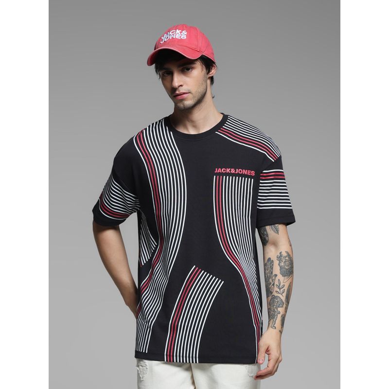 Jack & Jones Black Oversized Fit T-Shirt (L)