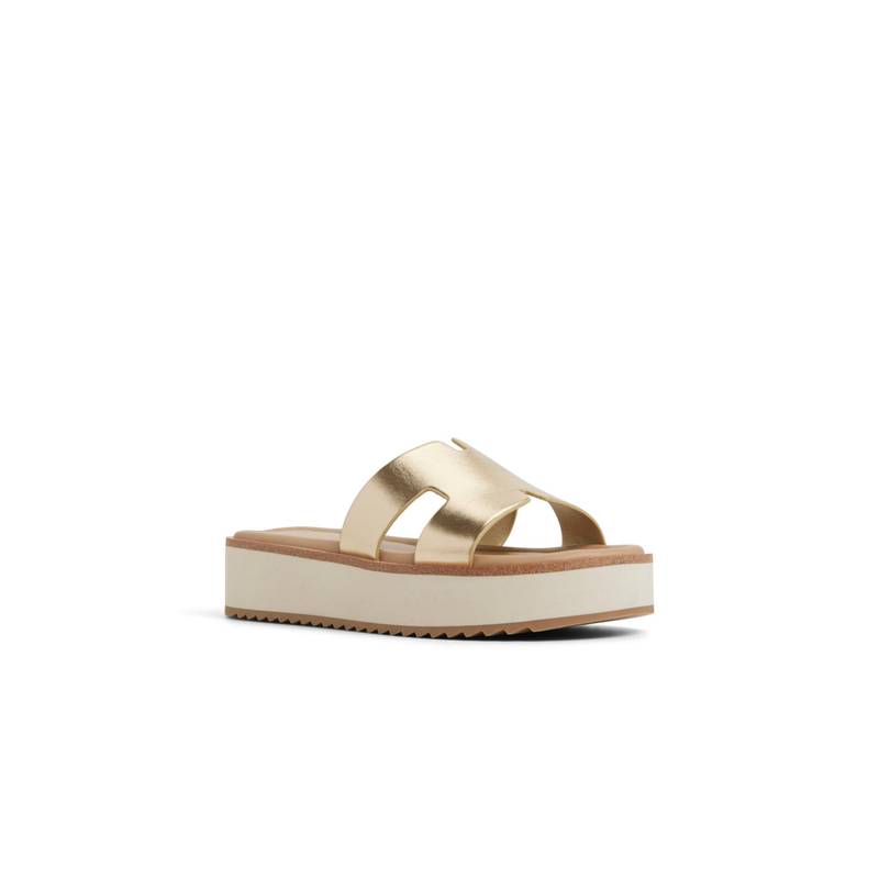 Aldo Anayelie Womens Gold Sandals (UK 5)