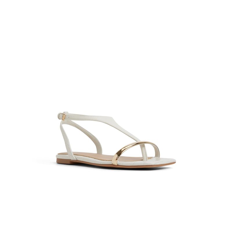 Aldo Catlyn Womens White Sandal (UK 6)