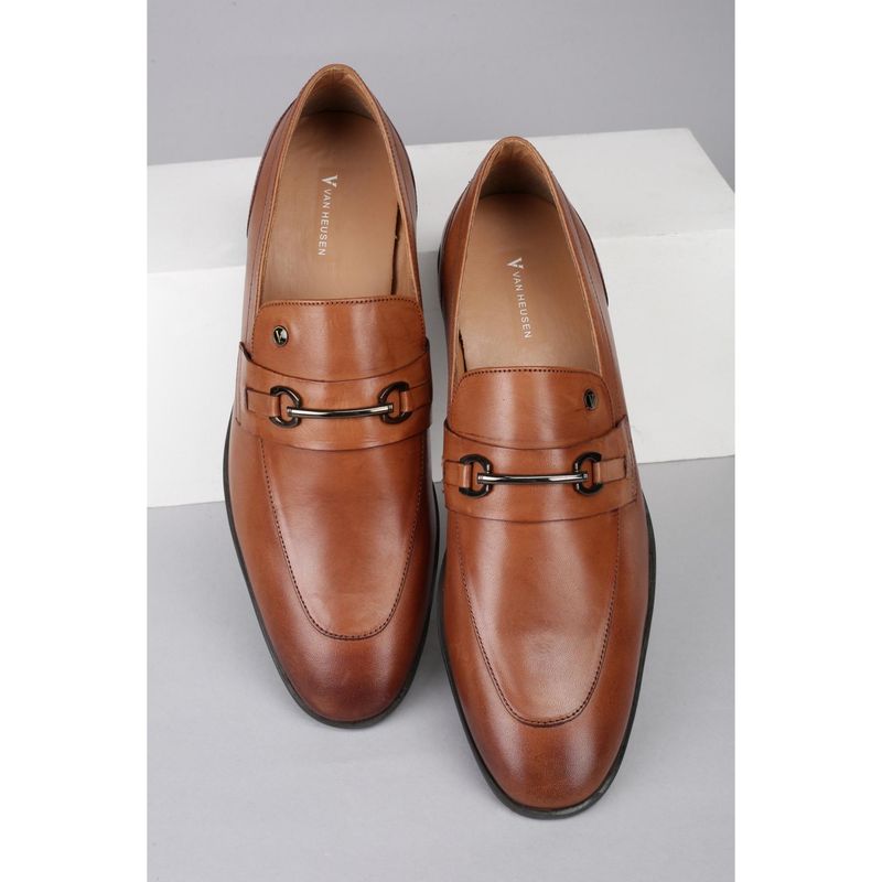 Van Heusen Brown Slip Ons Loafers (UK 8)