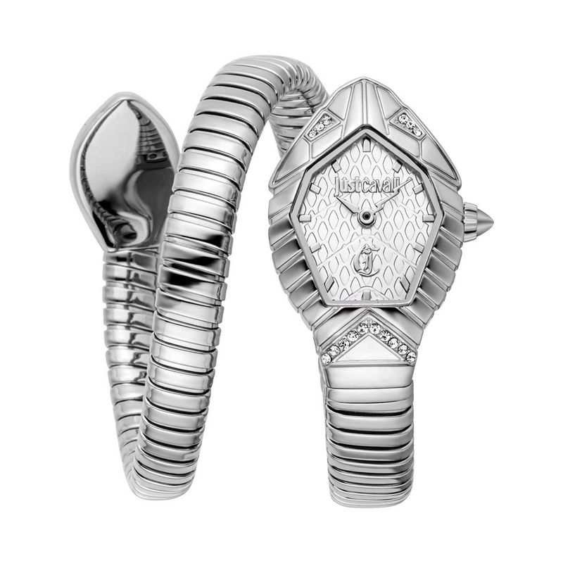 Just Cavalli Ornato White Dial Rose Gold Steel Strap Watch for Women - JC1L303M0045