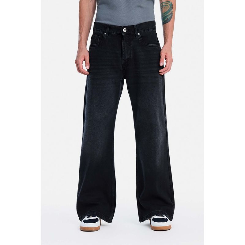 Snitch Blue Light Wide Casual Jeans for Men (32)