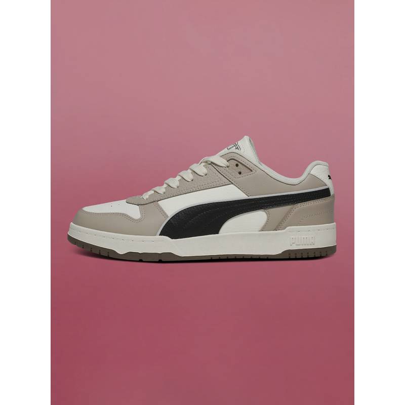 Puma Beige Court Shatter Low Sneakers - Image 1