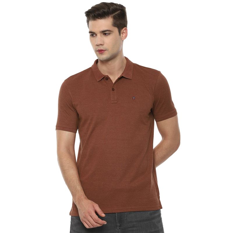 Louis Philippe Sport Solid Brown T-shirt (S)