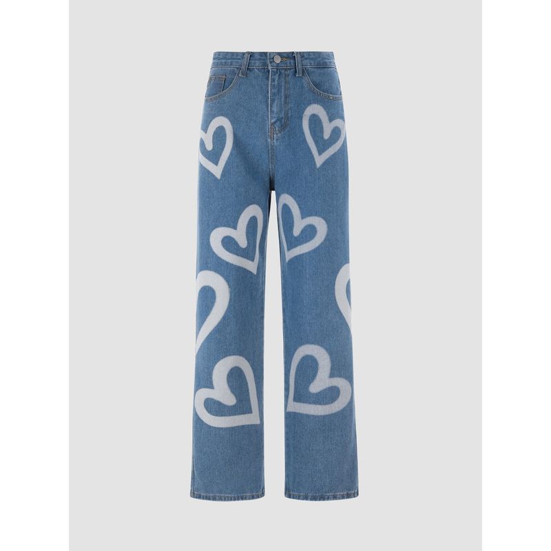 Cider Heartthrob Straight Leg Jeans (XS)