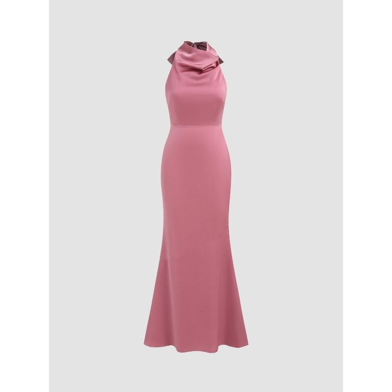 Rebecca Halter Maxi Dress - Citrine