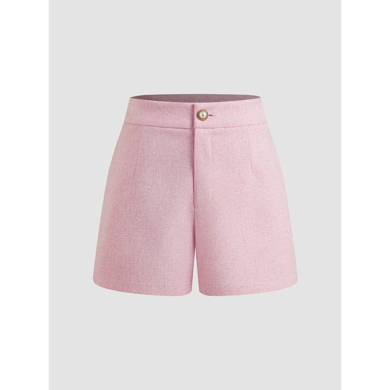 Cider Woven Mid Rise Solid Pocket Shorts (XS)