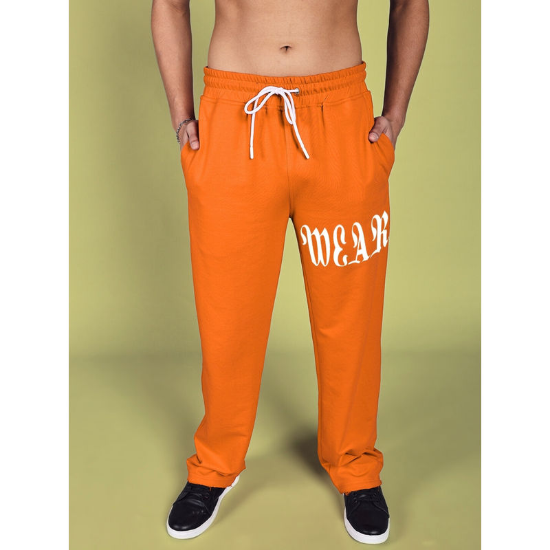 WEARDUDS Orange Crimson Relaxed Fit Trackpant (S)