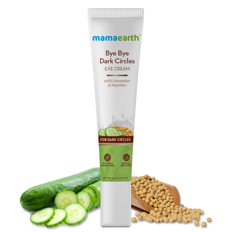 Mamaearth Bye Bye Dark Circles Eye Cream Buy Mamaearth Bye Bye Dark Circles Eye Cream Online At Best Price In India Nykaa