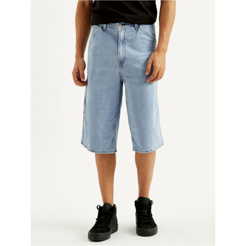 Levi's Men's Light-Blue Loose Fit Shorts (28)