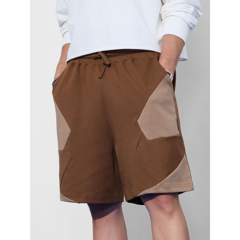 The Souled Store Originals: Elmwood Men Brown Bermuda Shorts (2XL)