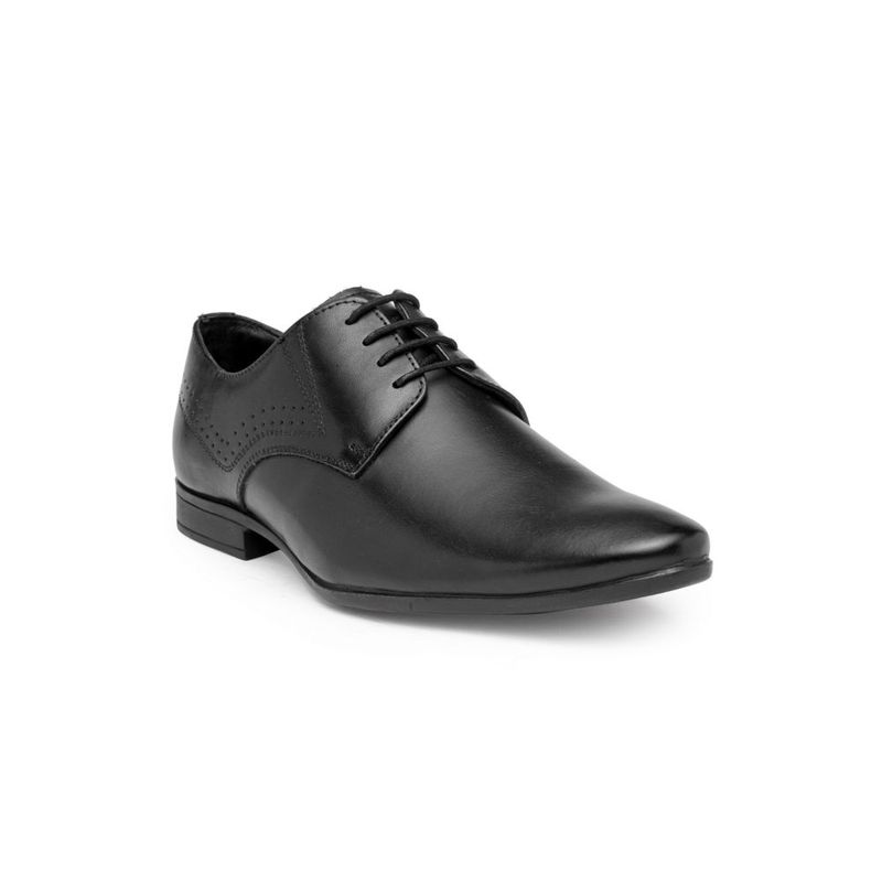 Teakwood Leathers Black Solid Formal Shoes - Euro 42