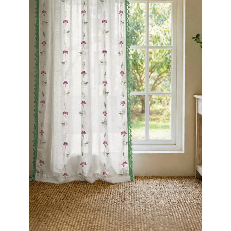 Urban Space 100% Cotton Curtain, 5 Ft - Mulberry Wine (5 x 4 Feet)
