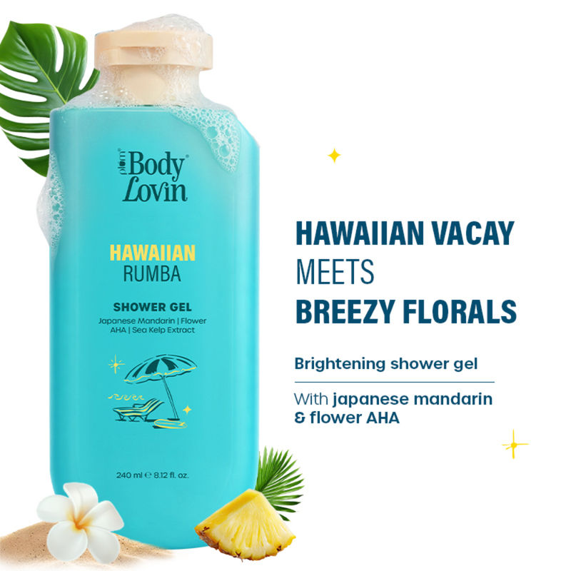 Plum BodyLovin Hawaiian Rumba Shower Gel - Fresh Beachy Body Wash