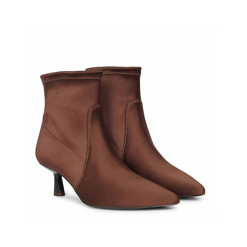 Saint G Women Brown Leather Ankle Boots (EURO 36)