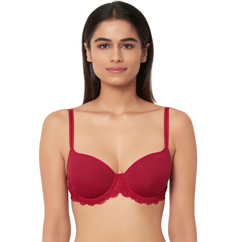 Wacoal Embrace Lace Contour Padded Wire Bra -853191 - Red (32C)