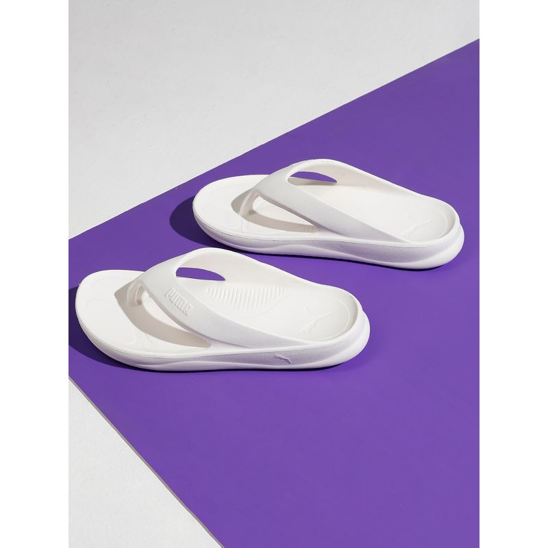 Puma mens white flip flops on sale
