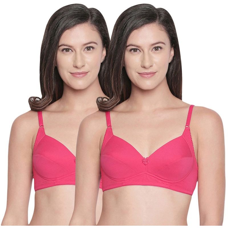 Bodycare Perfect Coverage Padded Bra-Pack Of 2 - Pink (32B)