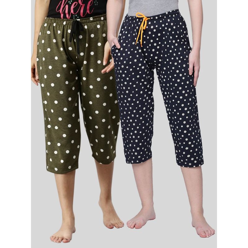 printed cotton capris