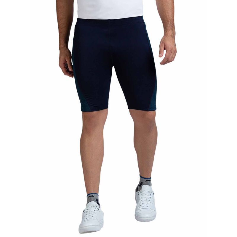 Black Panther Men's Navy Polyester Lycra Acti Fit Shorts (M)
