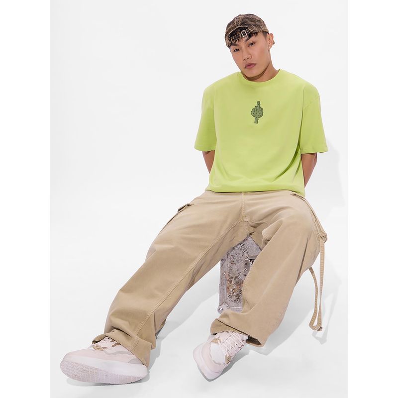 The Souled Store Cactus Oversized T-shirt (2XL)