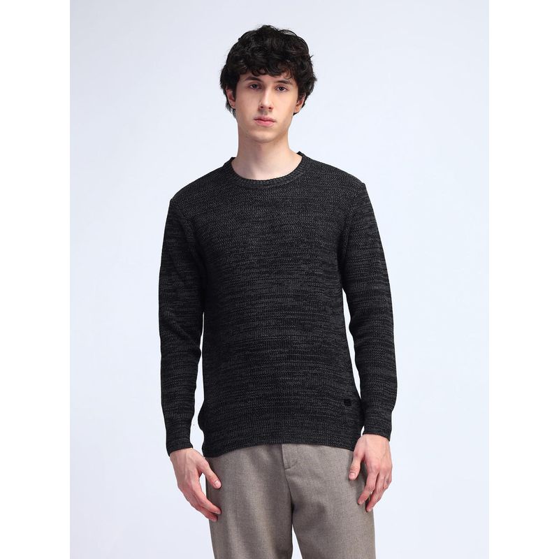 Flying Machine Textured Acrylic Sweater (S)